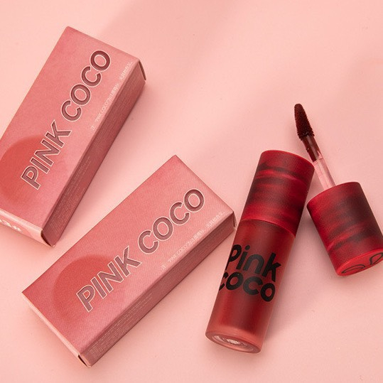 Son kem Pink Coco thỏ vỏ đỏ mềm mịn trang điểm môi mờ lì phù hợp đi chơi đi học