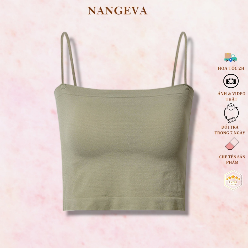 Áo bra nữ thiết kế 2 dây chất liệu mát gợi cảm cao cấp NANGEVA 1806