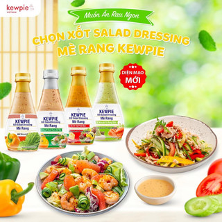 [Thay đổi bao bì] THẾ GIỚI MÈ RANG KEWPIE 210ML - EATCLEAN, HEALTHY, SALAD, RONG NHO DATE THÁNG 5,6/2024