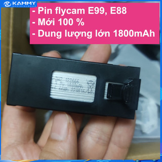 Pin Camera Flight Drone E58, E99, E88, P9 Dung lượng cao 3.7V 1800mAh, Pin Drone chính hãng,pin