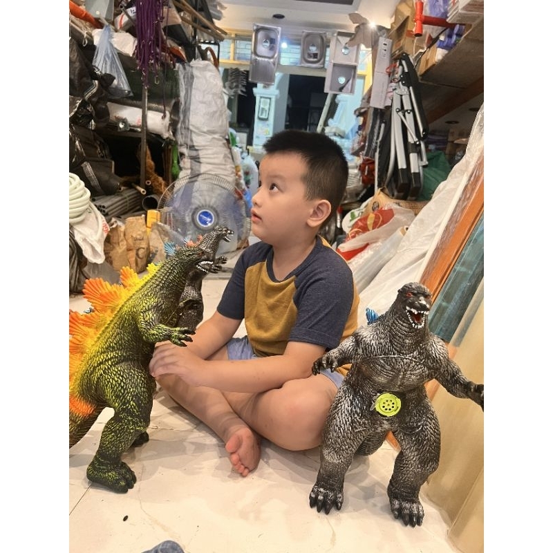 Quái vật khủng long godzilla cao su 80cm cao 42cm ,khủng long cao su có âm thanh dài 80cm