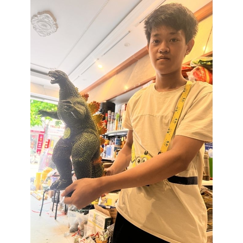 Quái vật khủng long godzilla cao su 80cm cao 42cm ,khủng long cao su có âm thanh dài 80cm