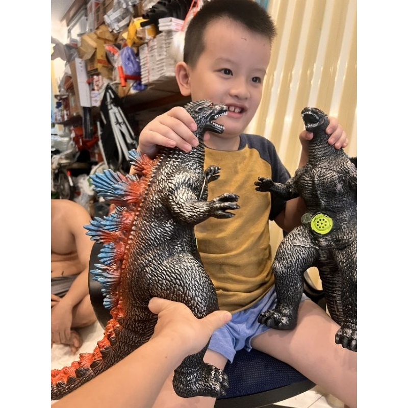 Quái vật khủng long godzilla cao su 80cm cao 42cm ,khủng long cao su có âm thanh dài 80cm
