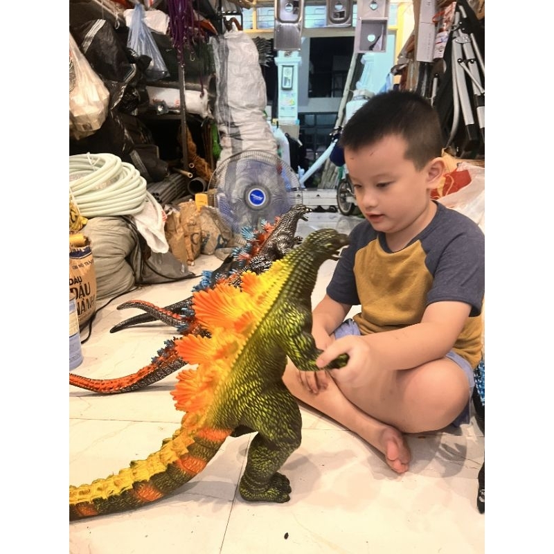 Quái vật khủng long godzilla cao su 80cm cao 42cm ,khủng long cao su có âm thanh dài 80cm