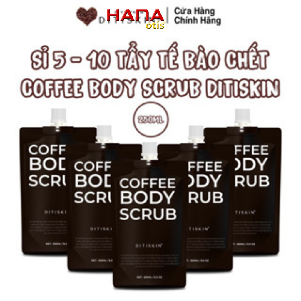 TẨY TẾ BÀO CHẾT CÀ PHÊ SỮA NON DITISKIN , HANAotis
