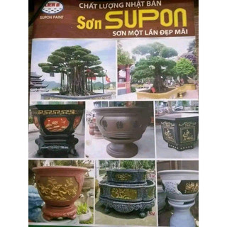 [Lon 4kg] Sơn Đen hệ bóng ngoại thất( Sơn trục tiếp không cần lót kiềm)