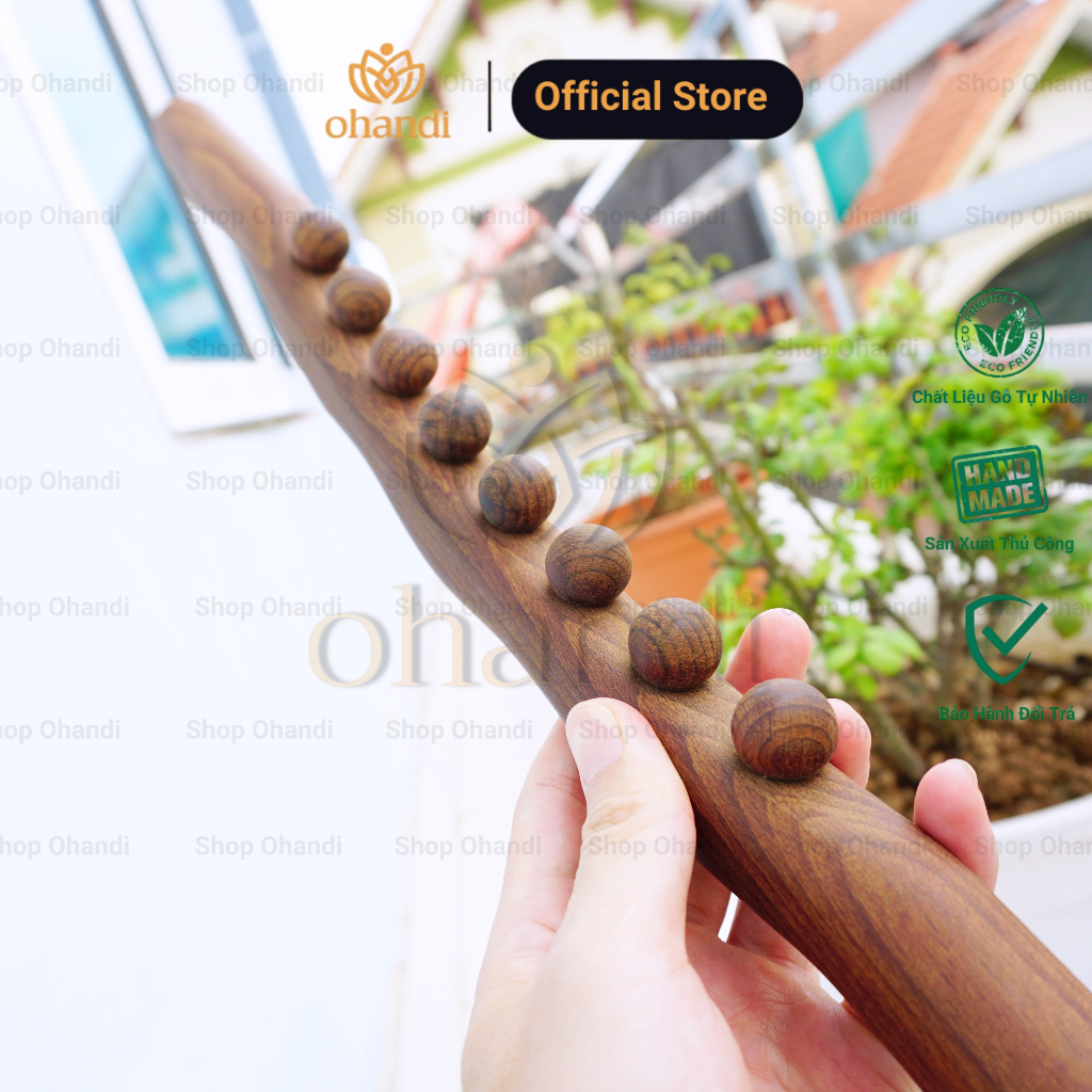 Cây Lăn Massage Toàn Thân thanh dài có gắn bi - đánh tan mỡ bụng giảm đau hiệu quả