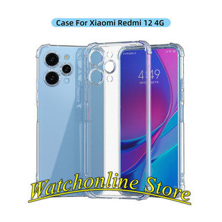 Ốp lưng dẻo chống va đập Xiaomi Redmi 12 4G có gờ bảo vê camera bảo vệ 4 góc