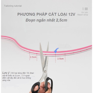 [Tặng dimmer chỉnh sáng]5m dây led neon kèm nguồn