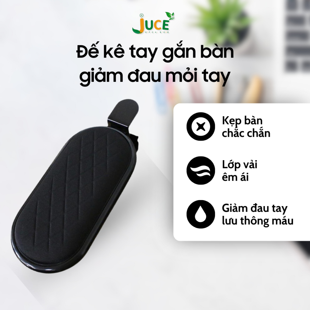 Đệm kê tay gắn bàn chống mỏi - Giá đỡ, đế kê tay công thái học giảm đau mỏi tay, hằn tay, tê nhức, chống thâm khuỷu tay