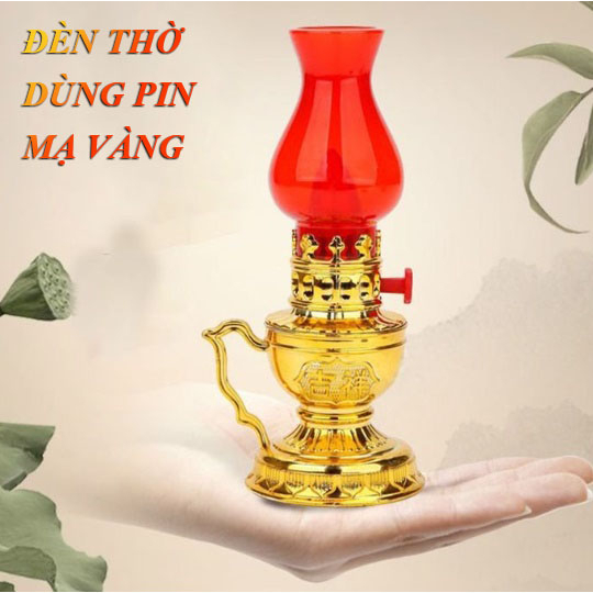 Đèn thờ cúng để bàn dùng pin AAA bóng led độ bền cao , đèn thờ sài pin , đèn thờ vĩnh cửu , đèn trang trí bàn thờ