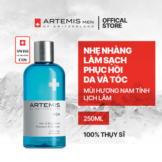 ARTEMIS MEN Hair & Body Wash - Sữa tắm & gội toàn thân cho nam không chứa silicon - Hỗ trợ phục hồi da và tóc 250ml