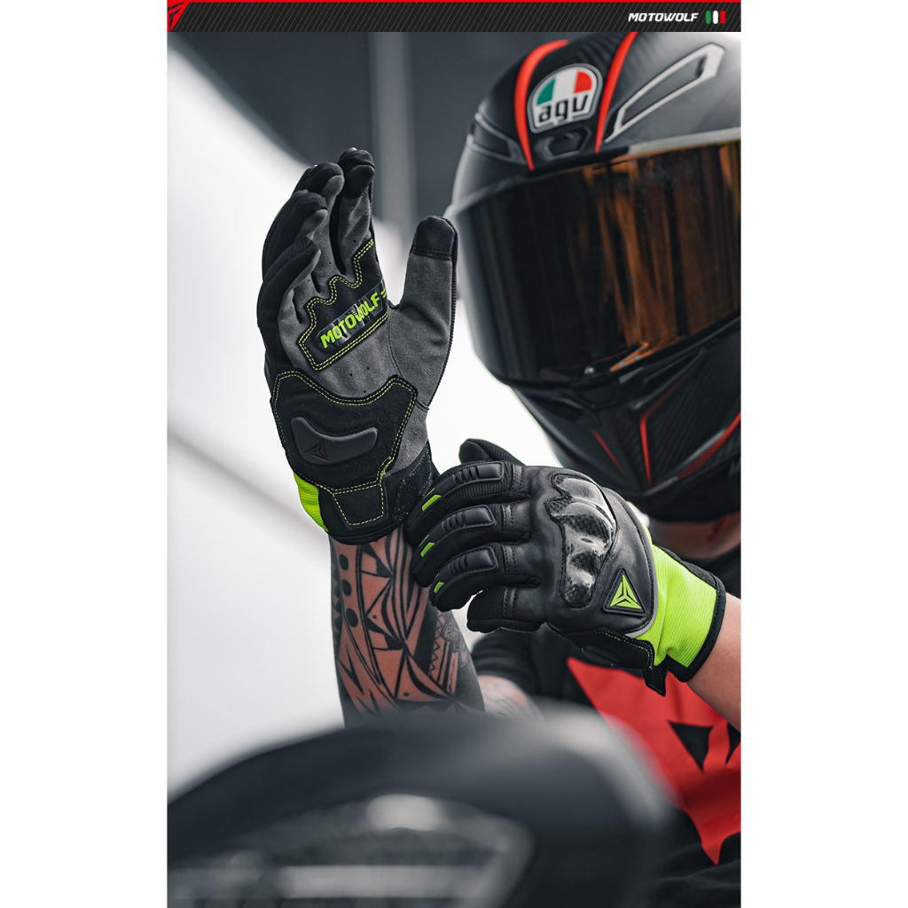 Găng tay gù carbon MOTOWOLF MDL0333