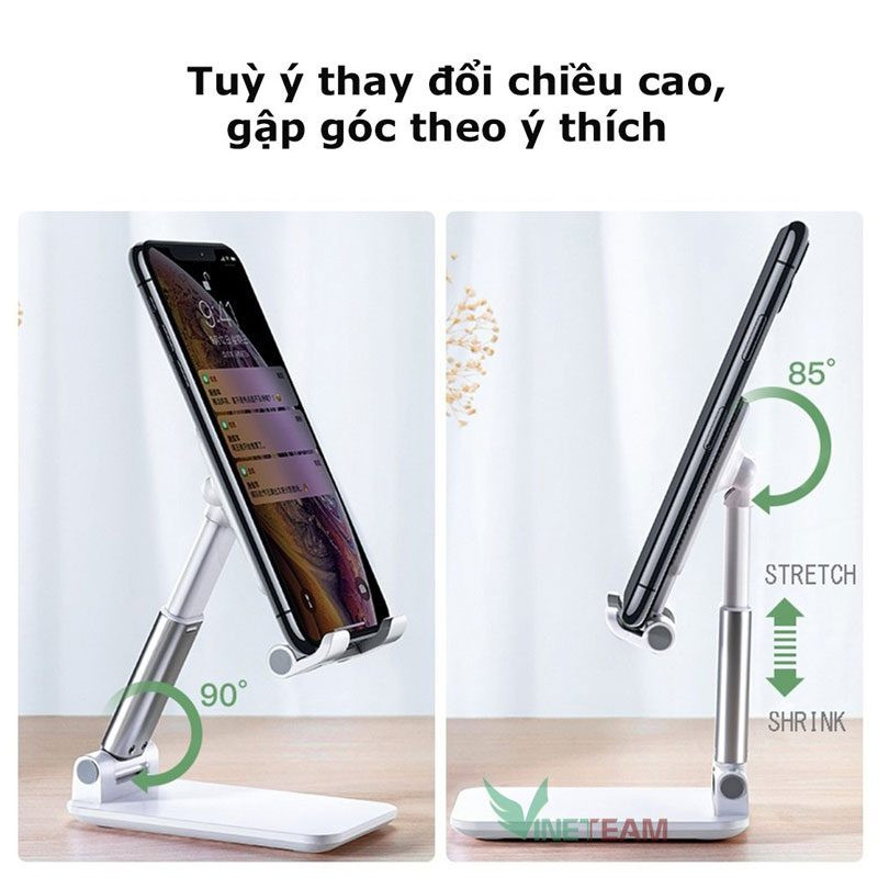 Giá Đỡ Điện Thoại GrownTech K3 Máy Tính Bảng Có Thể Gấp Gọn, Chống Trượt, Tùy Chỉnh Độ giao màu ngẫu nhiên