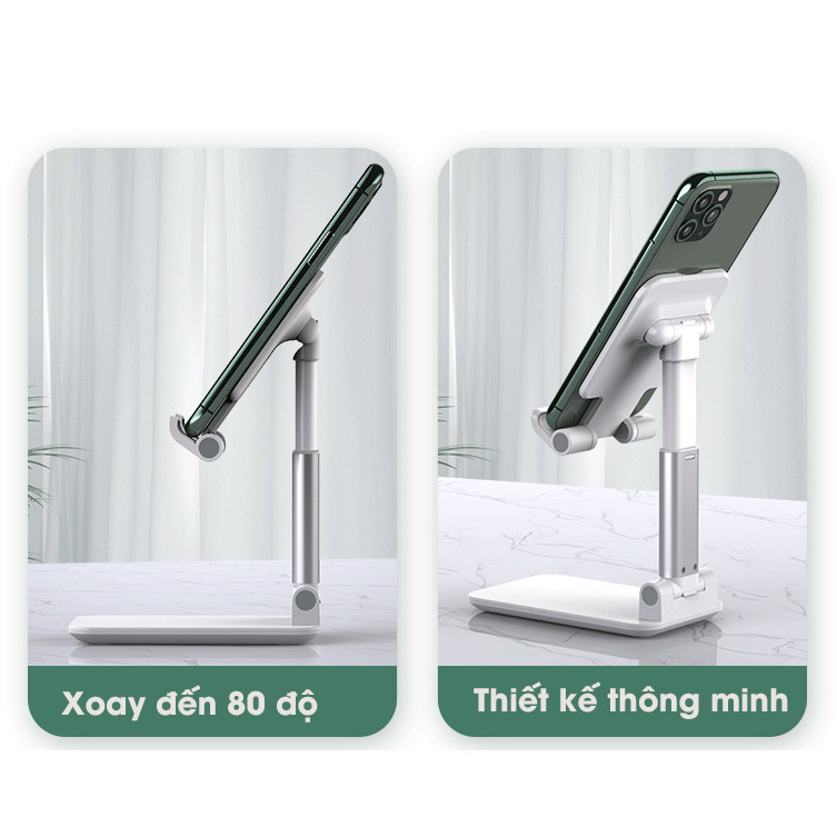 Giá Đỡ Điện Thoại GrownTech K3 Máy Tính Bảng Có Thể Gấp Gọn, Chống Trượt, Tùy Chỉnh Độ giao màu ngẫu nhiên