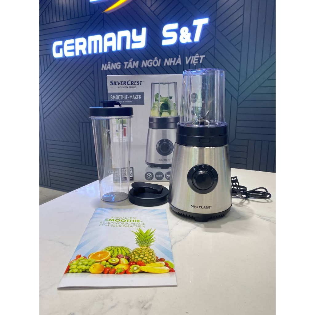 Máy xay sinh tố mini SILVERCREST Mix & Move Nội địa Đức, máy xay đa năng, cối xay sinh tố GermanySnT