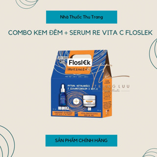 ĐỦ BILL - Set 2 Món Serum Và Kem Dưỡng Re vita C Trắng Da Chống Lão Hoá - Floslek (UNBOX TỪNG MÓN)