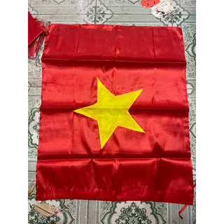 Cờ Tổ Quốc Vải Sa Tanh 70x87cm (Bịch 10 Chiếc)