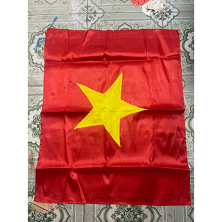 Cờ tổ quốc vải sa tanh kt 70x87cm hàng đẹp