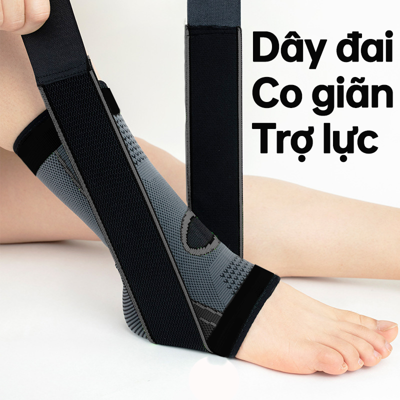 Bó Cổ Chân Đá Bóng Có Đai Quấn Trợ Lực Bảo Vệ Cổ Chân, Đai Cổ Chân Thể Thao Bảo Vệ Mắt Cá Chân Chơi Bóng Chuyền Tập Gym