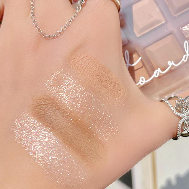 Bảng Phấn Mắt 10 Màu MUGE LEEN Màu Lì Ánh Nhũ