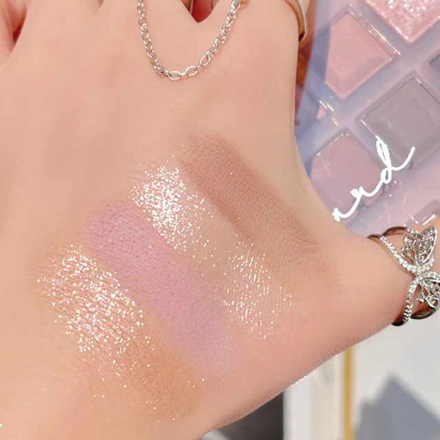 Bảng Phấn Mắt 10 Màu MUGE LEEN Màu Lì Ánh Nhũ