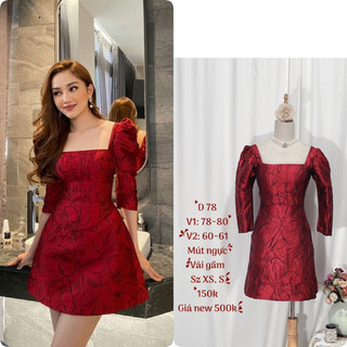 váy đầm đỏ đô sang trọng thanh lịch