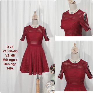 váy đầm đỏ đô sang trọng thanh lịch