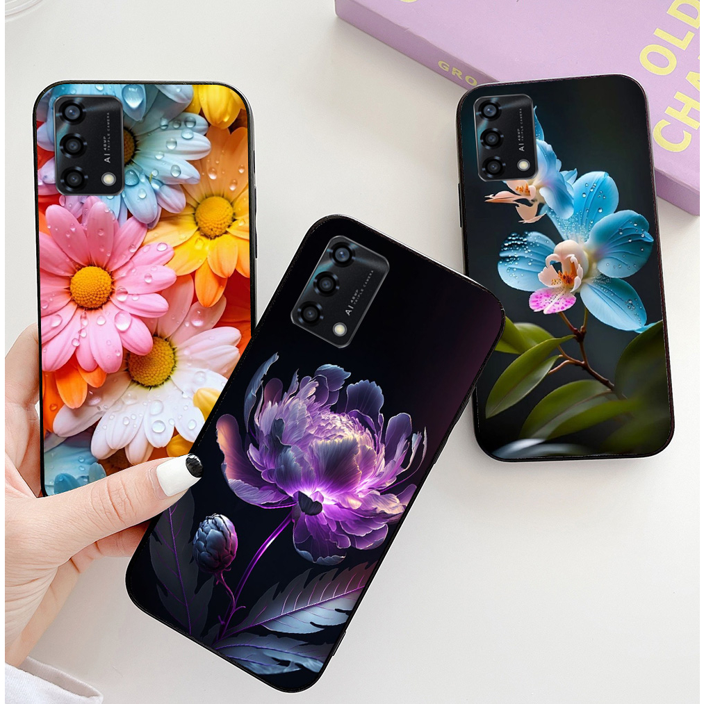 Ốp lưng oppo a74 / oppo a94 / oppo a95 / oppo a96 4g in hình hoa nữ sang chảnh