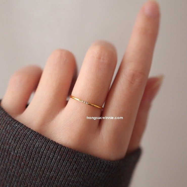 Nhẫn nữ titan 3KC