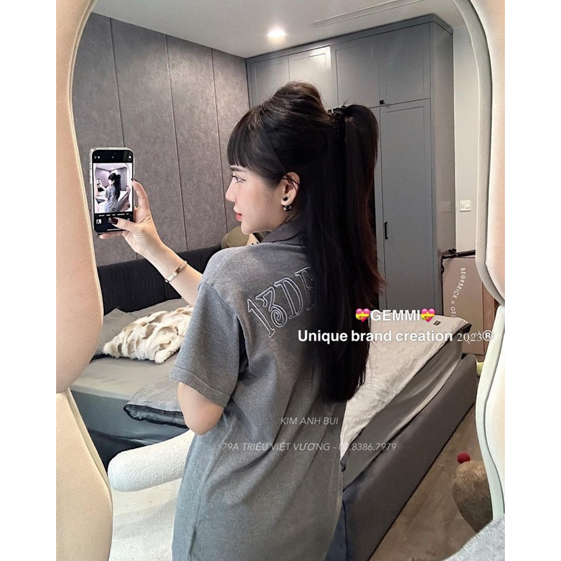 Áo Phông Len Gấu Pha Kẻ 13De Marzo