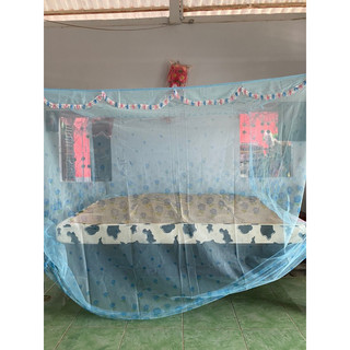 mùng giăng dây thái chóng muỗi lưới von in bông
