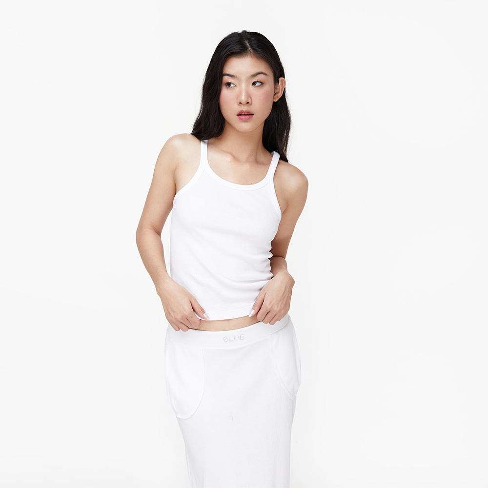 TheBlueTshirt - Áo Ba Lỗ Nữ - Real Tank - White