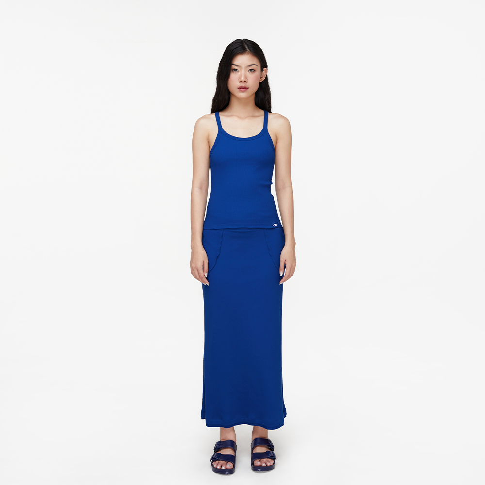 TheBlueTshirt - Áo Ba Lỗ Nữ Màu Xanh Dương - Real Tank - Blue