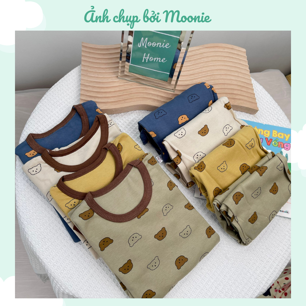 Bộ Dài Tay Thu Đông Cho Bé Trai/Gái Chất Cotton Mỏng Mềm Mịn Mã BN - 06