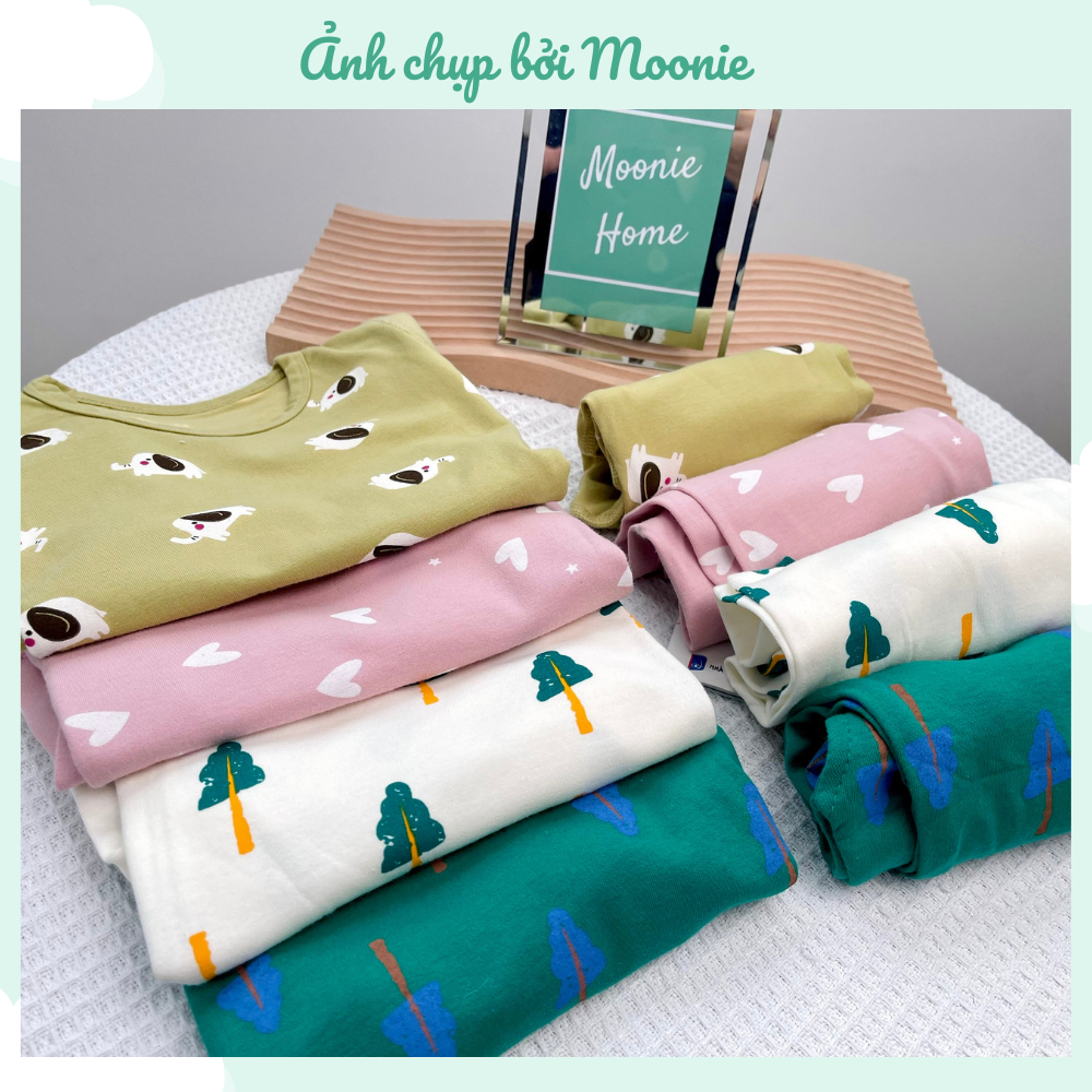 Bộ Dài Tay Thu Đông Cho Bé Trai/Gái Chất Cotton Mỏng Mềm Mịn Mã BN - 06
