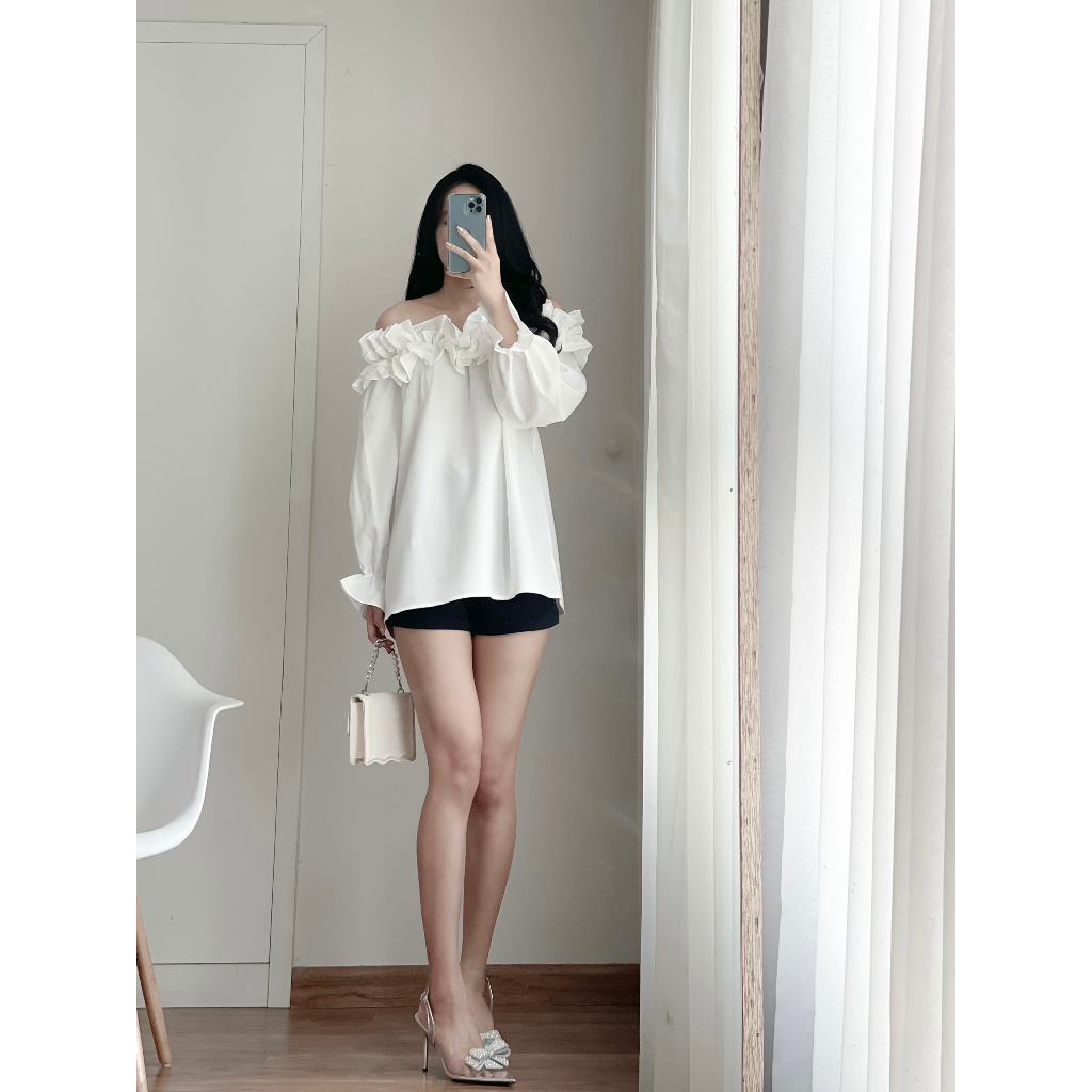 |The Berry Closet| Áo Trễ Vai Bèo Nhún