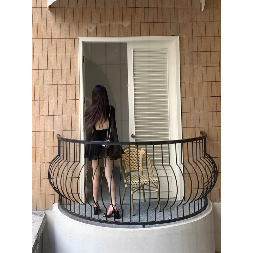 Đầm Váy Rosé Blackpink Váy Hở Lưng Đầm Voan Xinh 2 Lớp Dày Dặn Hàng Loại 1 Không Nhăn, Không Nóng