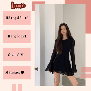 Đầm Váy Rosé Blackpink Váy Hở Lưng Đầm Voan Xinh 2 Lớp Dày Dặn Hàng Loại 1 Không Nhăn, Không Nóng