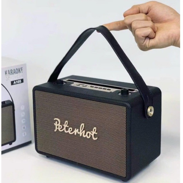 Loa karaoke Peterhot A108W, A106W kèm 2 micro không dây, công suất 56W, loa bluetooth âm thanh siêu đỉnh