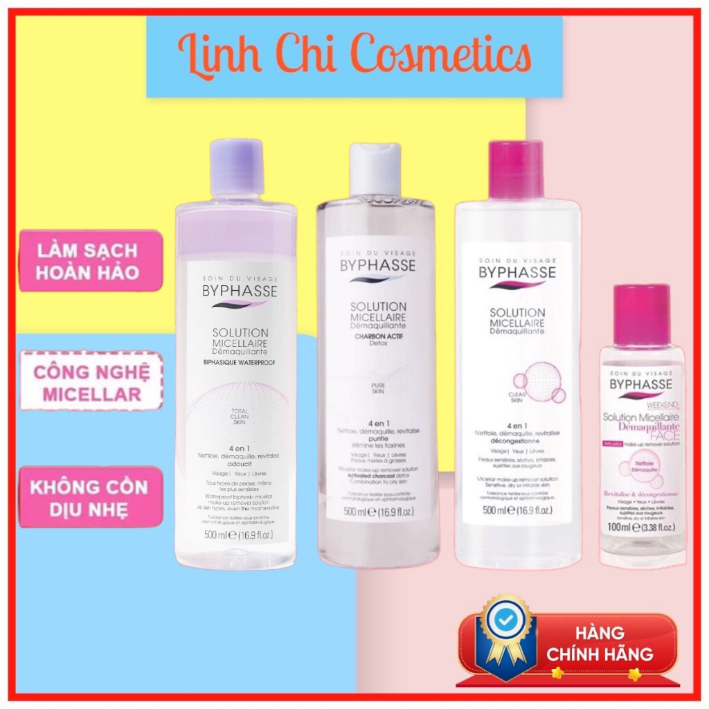 Nước Tẩy Trang BYPHASSE Solution Micerallaire Face 500ml