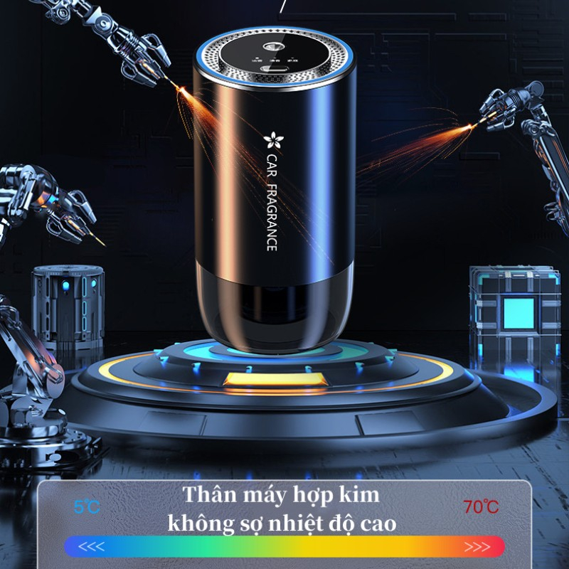 WORCA Máy Khuếch Tán Ô Tô, Khử Mùi Hôi Xe Hơi, Nhà Vệ Sinh,Máy phun sương tạo ẩm, xông tinh dầu mini dùng cho xe hơi