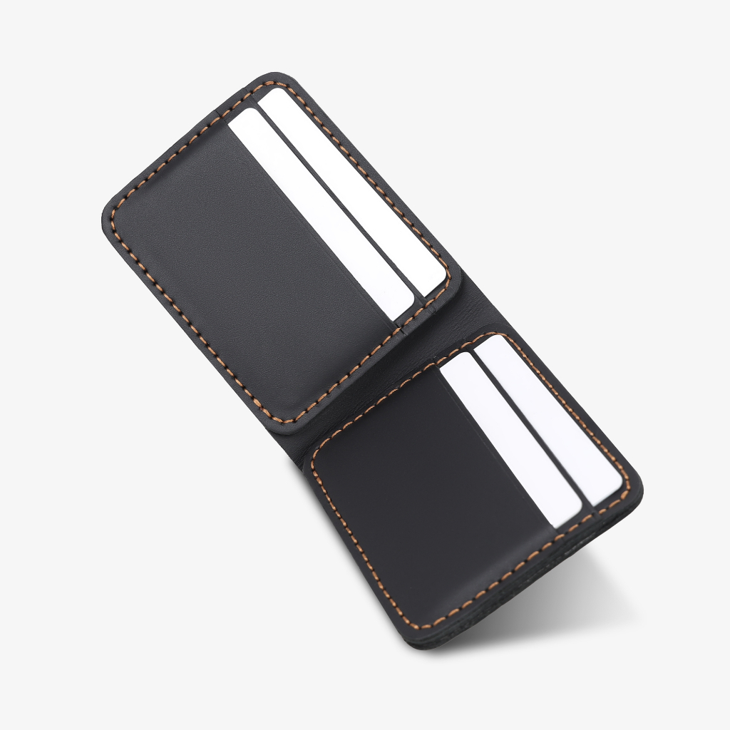 Ví nam da bò gập ngang thời trang LAZA Nouves Wallet 610 - Thiết kế tối ưu nhiều ngăn tiện lợi - Full box