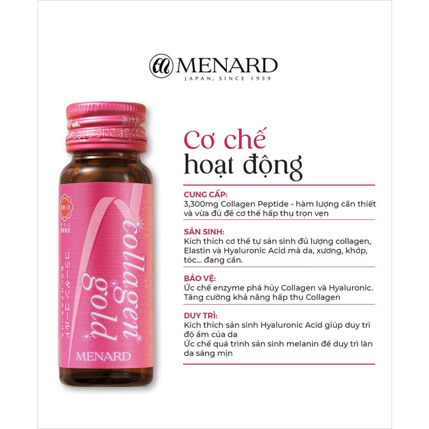 Nước uống Menard Collagen Gold