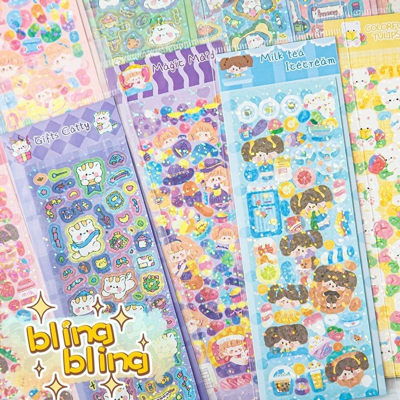 💥Siêu rẻ💥// 1K// sticker lấp lánh dễ thương chỉ 1k