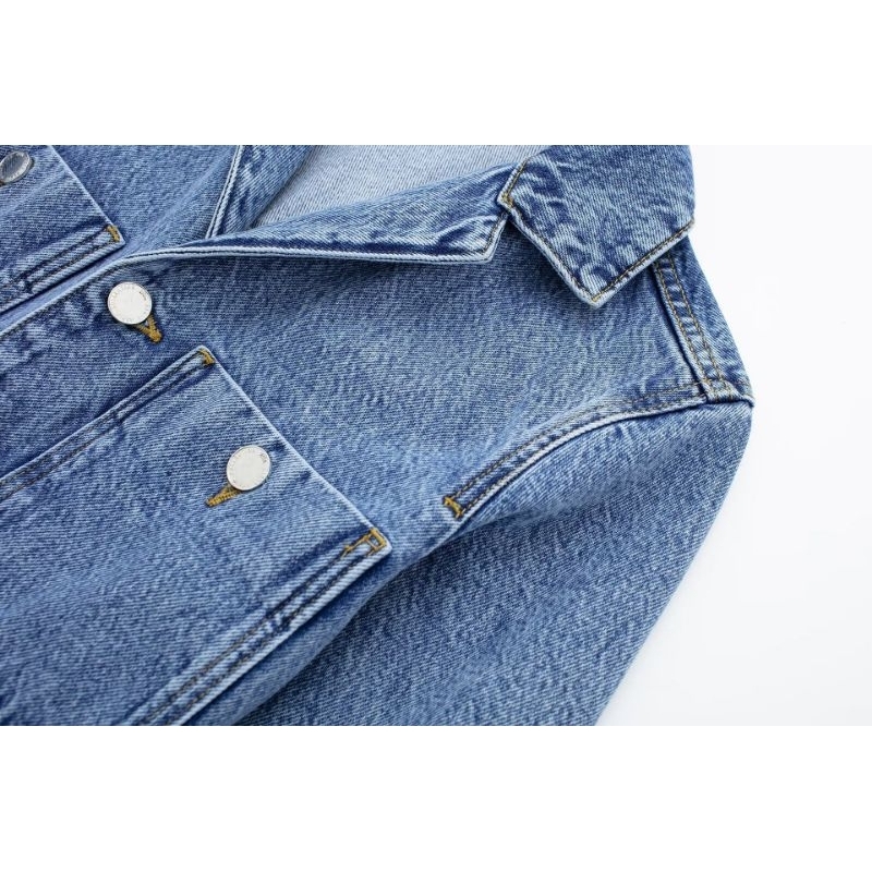 Jump denim dài tay cá tính xuất dư