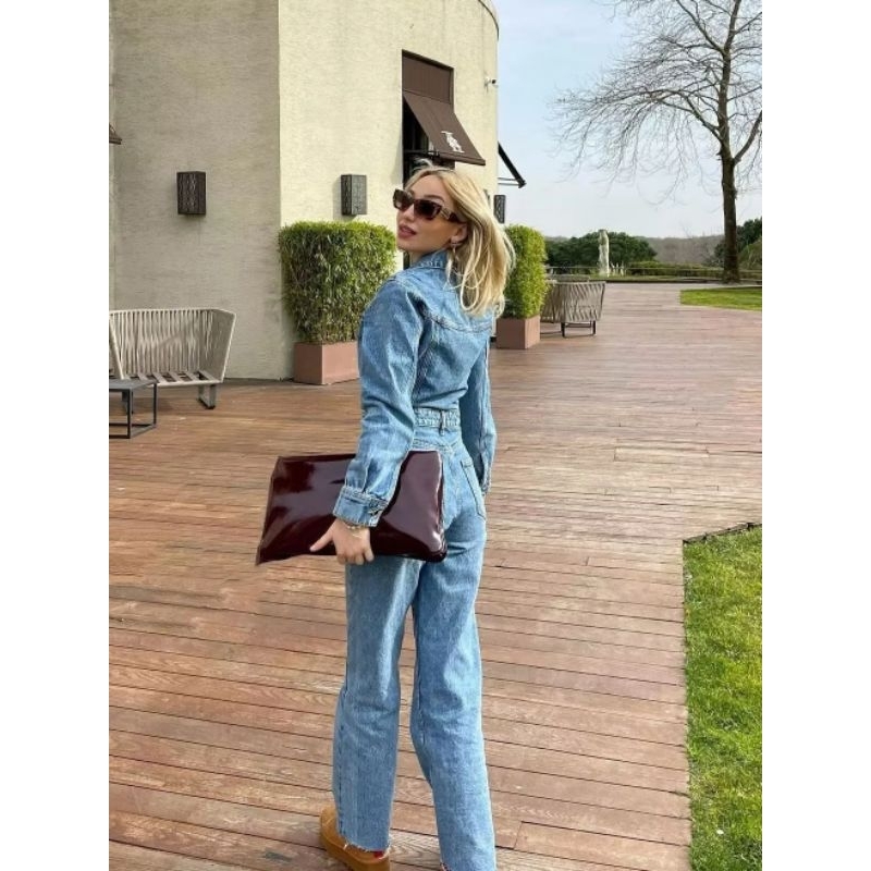 Jump denim dài tay cá tính xuất dư