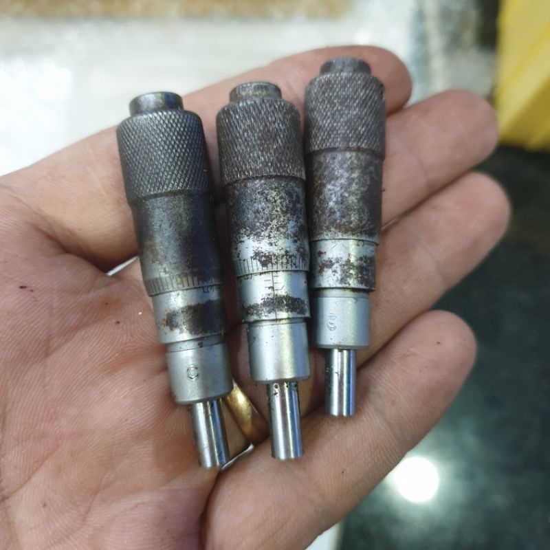 Panme tinh chỉnh 0.01mm dùng cân lực hàn cell 18650, vi chỉnh