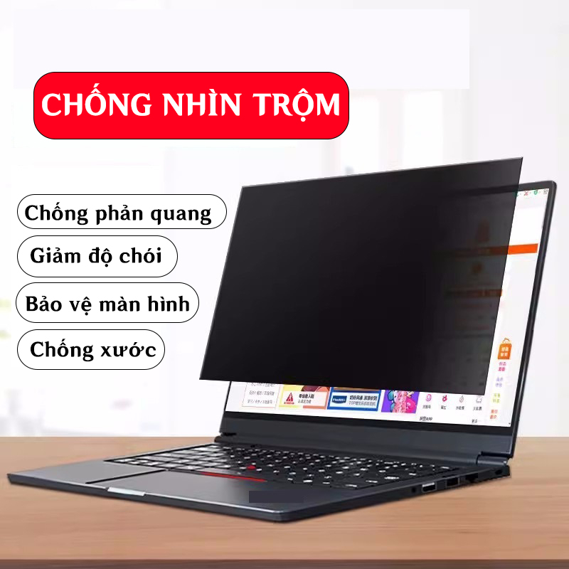 Miếng Dán Màn Hình Chống Nhìn Trộm, tấm che bảo mật chống trày cao cấp cho Laptop Macbook dễ lắp đặt, tháo lắp