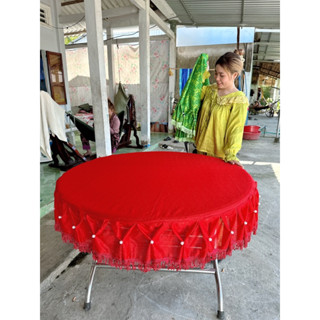 khăn trãi bàn tròn,thảm trãi bàn tròn dúng viền đơm hột nhiều mẫu